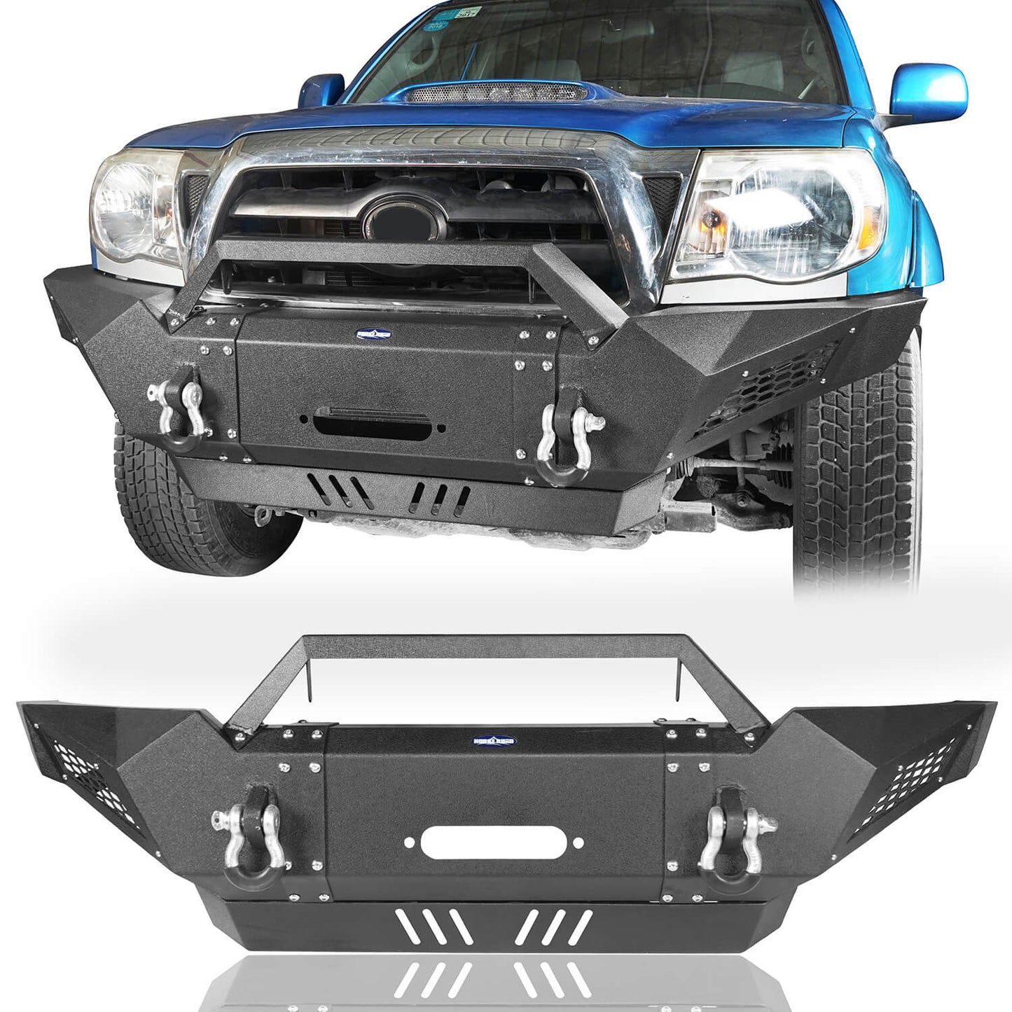 Full Width Front Bumper &  Rear Bumper w/Tire Carrier(05-11 Toyota Tacoma)-LandShaker