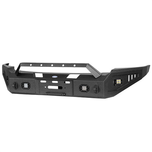 Full-Width Front Bumper w/ Winch Plate & LED Spotlights (06-08 Ram 1500) - LandShaker