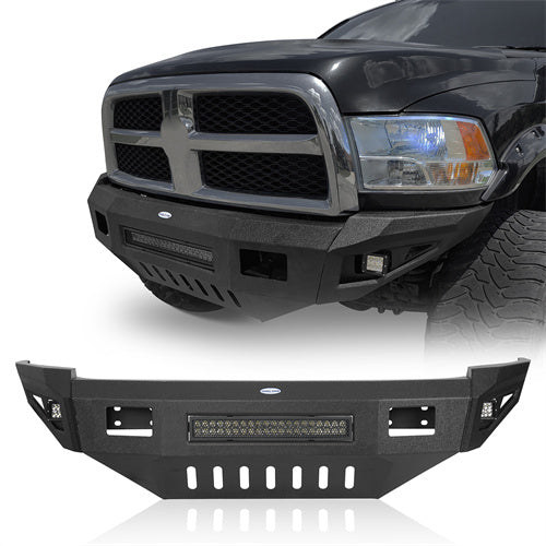 Full Width Front Bumper w/ 120W LED Light Bar (10-18 Ram 2500) - LandShaker
