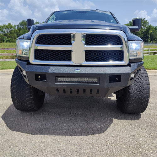 Full Width Front Bumper w/ 120W LED Light Bar (10-18 Ram 2500) - LandShaker