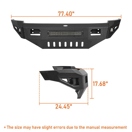Full Width Front Bumper w/ 120W LED Light Bar (10-18 Ram 2500) - LandShaker