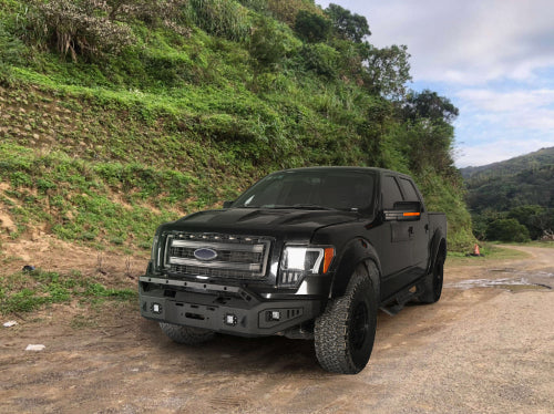 Full Width Front Bumper w/ Winch Plate (09-14 Ford F-150, Excluding Raptor) - LandShaker