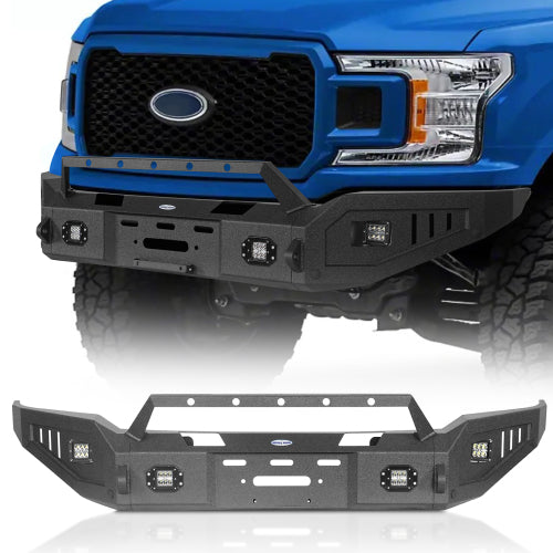 Full-Width Front Bumper w/ Winch Plate (18-20 Ford F-150, Excluding Raptor) - LandShaker