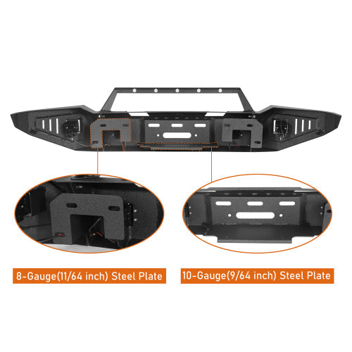 Full-Width Front Bumper w/ Winch Plate (18-20 Ford F-150, Excluding Raptor) - LandShaker