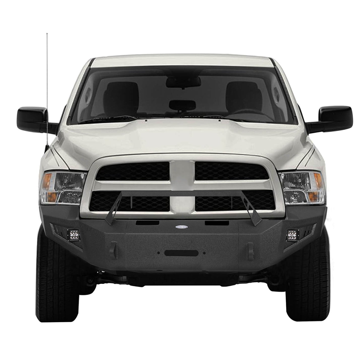 Discovery Ⅱ Full Width Front Bumper w/Winch Plate & LED Spotlights(09-12 Ram 1500)-LandShaker