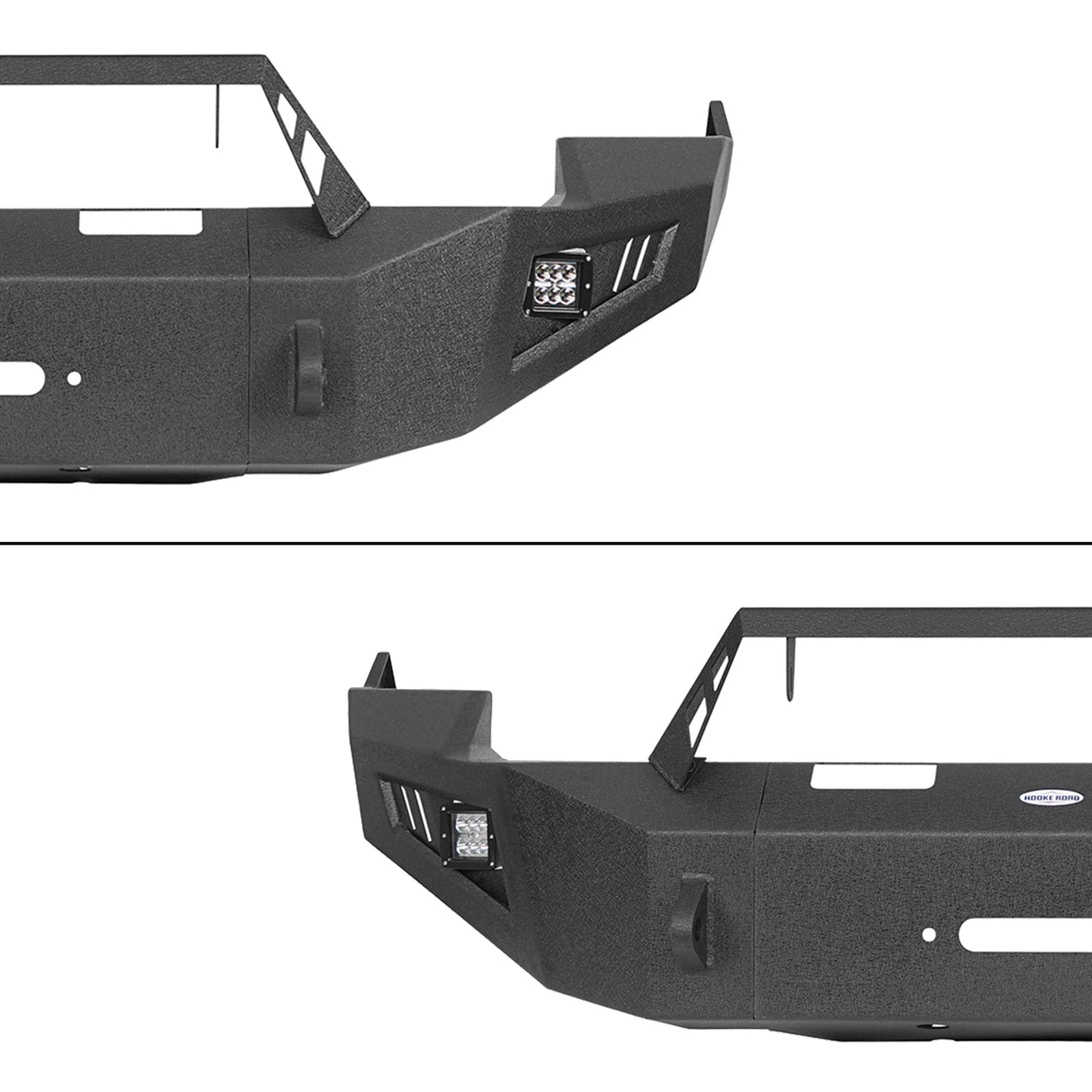 Discovery Ⅱ Full Width Front Bumper w/Winch Plate & LED Spotlights(09-12 Ram 1500)-LandShaker