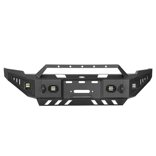 Full-Width Front Bumper w/ Winch Plate & LED Spotlights (10-18 Ram 2500) - LandShaker