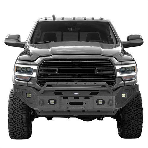 LandShaker Full Width Front Bumper w/ Winch Plate & LED Spotlights (19-24 Ram 2500)