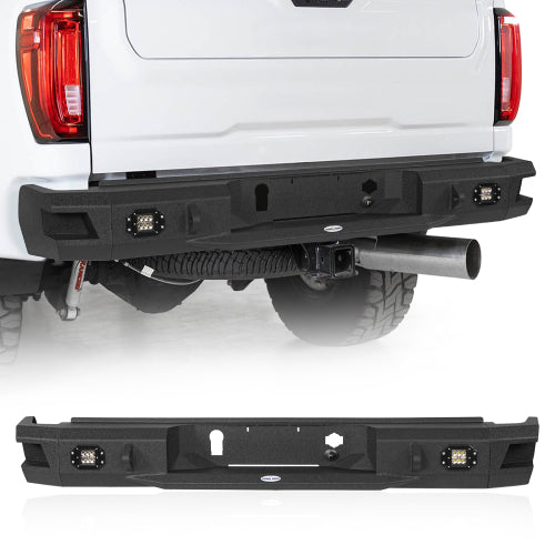 Discovery Rear Bumper w/ LED Floodlights (20-25 GMC Sierra 2500HD) - LandShaker