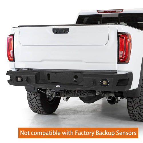 Discovery Rear Bumper w/ LED Floodlights (20-25 GMC Sierra 2500HD) - LandShaker