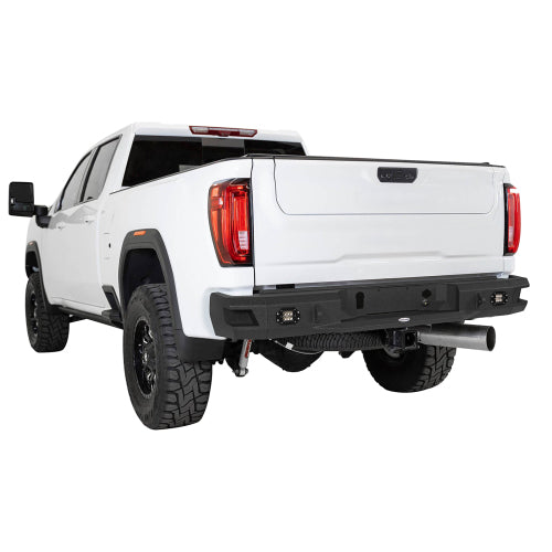 Discovery Rear Bumper w/ LED Floodlights (20-25 GMC Sierra 2500HD) - LandShaker