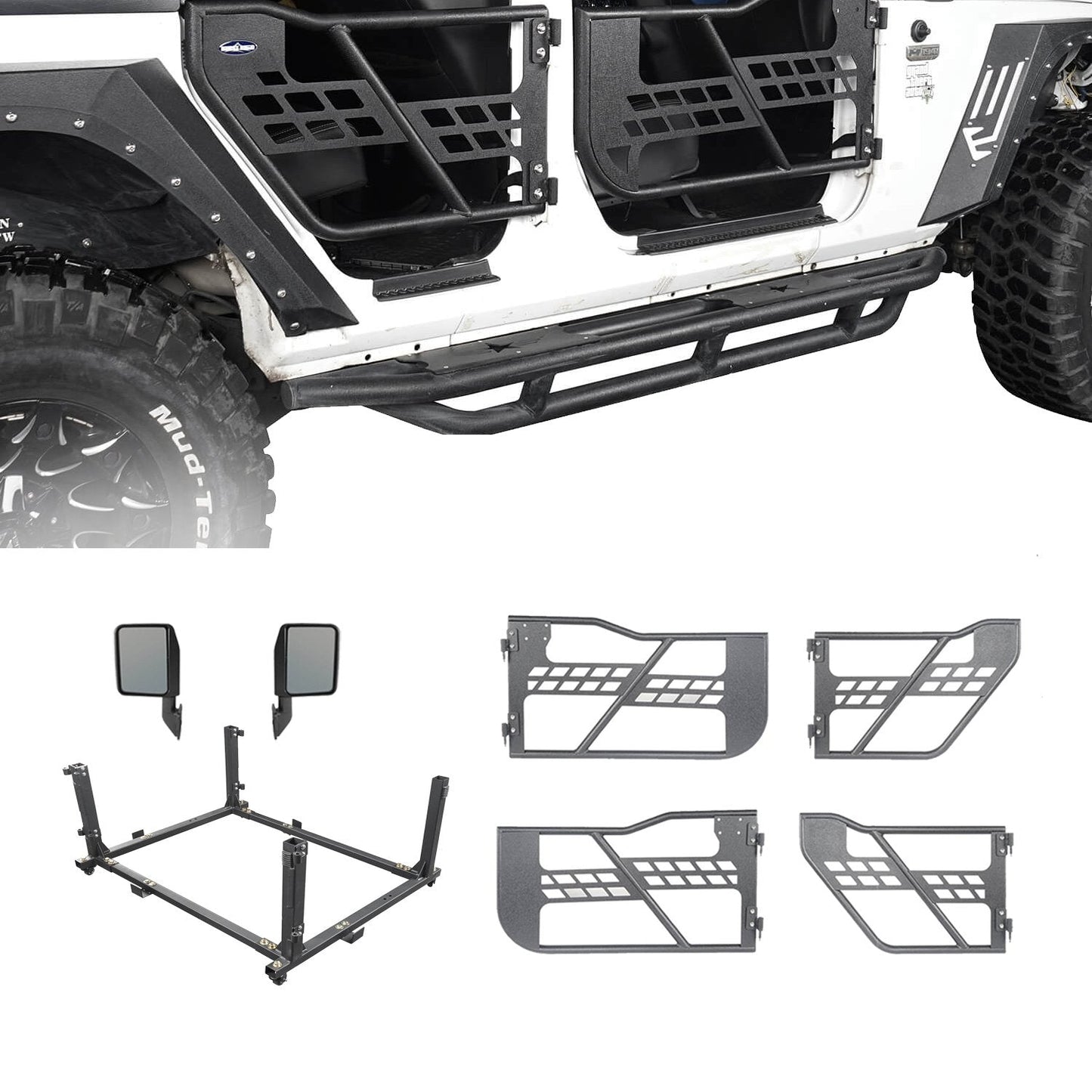 Tubular Door / Door Rack(07-18 Jeep Wrangler JK)-LandShaker