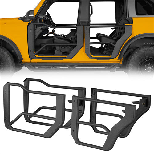 Off-road Half Front & Rear Doors For 2021-2025 Ford Bronco 4-Door - LandShaker4x4