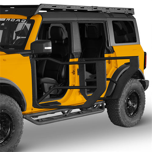 Off-road Half Front & Rear Doors For 2021-2025 Ford Bronco 4-Door - LandShaker4x4