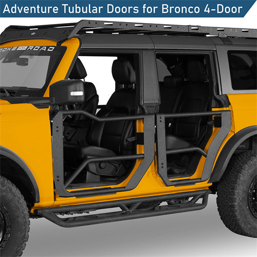 Off-road Half Front & Rear Doors For 2021-2025 Ford Bronco 4-Door - LandShaker4x4