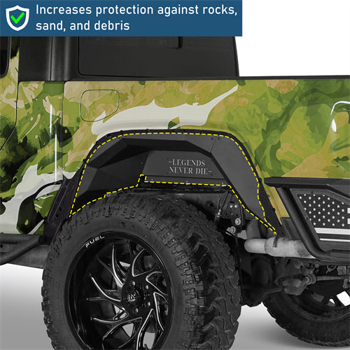 Legend Rear Inner Fender Liners For 2020-2025 Jeep Gladiator JT - Landshaker4x4