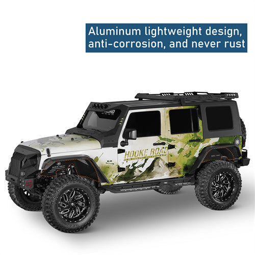 Front & Rear Aluminum Inner Fender Liners For 2007-2018 Jeep Wrangler JK - Landshaker4x4