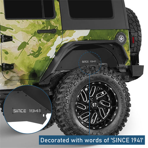 Front & Rear Aluminum Inner Fender Liners For 2007-2018 Jeep Wrangler JK - Landshaker4x4