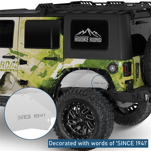 Front & Rear Aluminum Inner Fender Liners For 2007-2018 Jeep Wrangler JK - Landshaker4x4