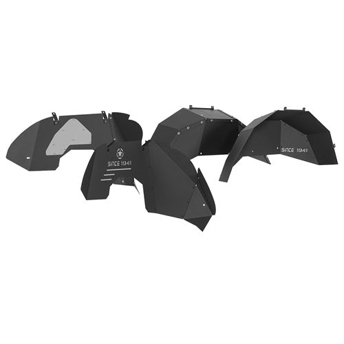 Front & Rear Aluminum Inner Fender Liners For 2018-2025 Jeep Wrangler JL (Excluding Rubicon 3.6L Engine)- Landshaker4x4