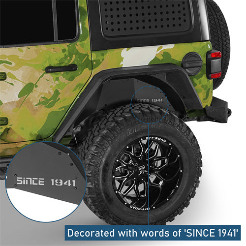 Front & Rear Aluminum Inner Fender Liners For 2018-2025 Jeep Wrangler JL (Excluding Rubicon 3.6L Engine)- Landshaker4x4