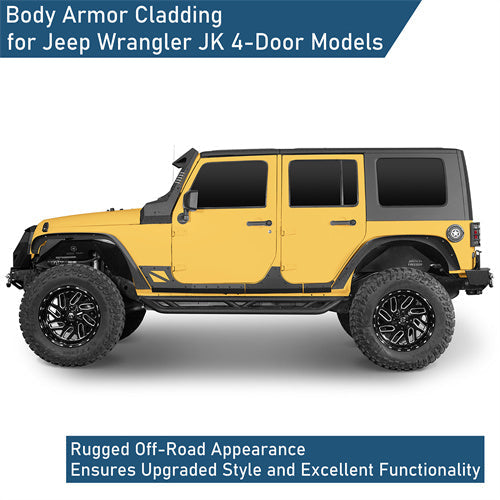 Body Armor Cladding(07-18 Jeep Wrangler JK 4 Door)-LandShaker