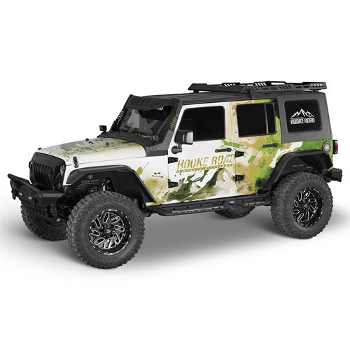 Flat Tube Fender Flares(07-18 Jeep Wrangler JK)-LandShaker