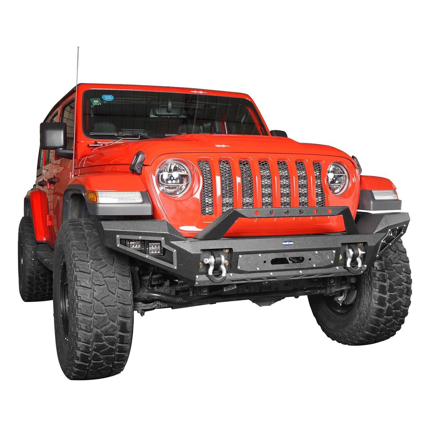 Full Width Front Bumper w/Winch Plate(18-25 Jeep Wrangler JL)-LandShaker