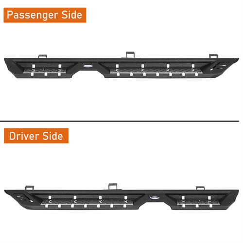 Steel Nerf Side Step Bars (18-25 Jeep Wrangler JL 4 Door)-LandShaker