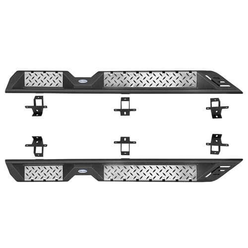 Steel Nerf Side Step Bars (18-25 Jeep Wrangler JL 4 Door)-LandShaker