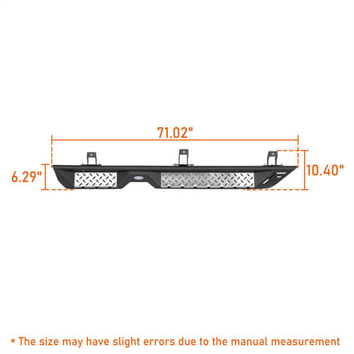 Steel Nerf Side Step Bars (18-25 Jeep Wrangler JL 4 Door)-LandShaker