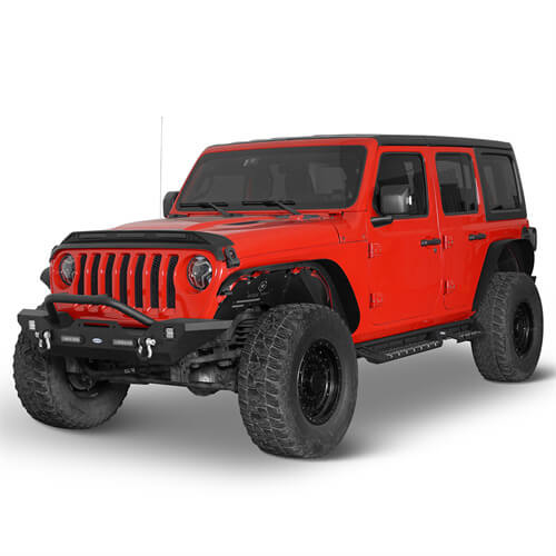Steel Nerf Side Step Bars (18-25 Jeep Wrangler JL 4 Door)-LandShaker