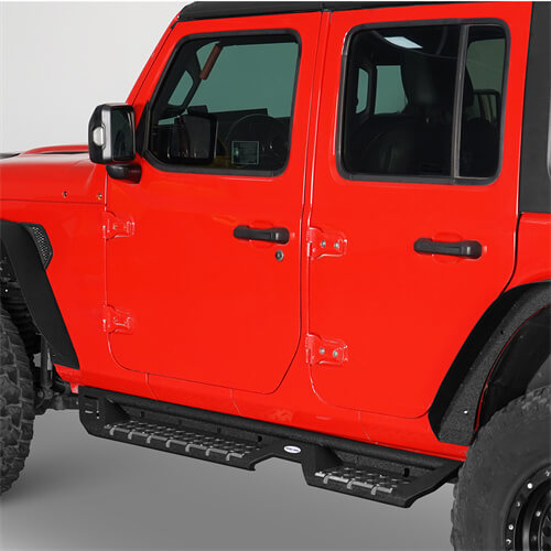 Steel Nerf Side Step Bars (18-25 Jeep Wrangler JL 4 Door)-LandShaker