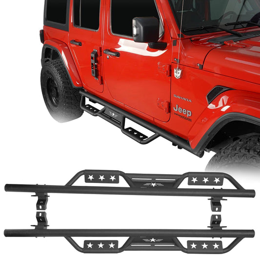 Side Steps Running Boards(18-25 Jeep Wrangler JL 4 Door)-LandShaker