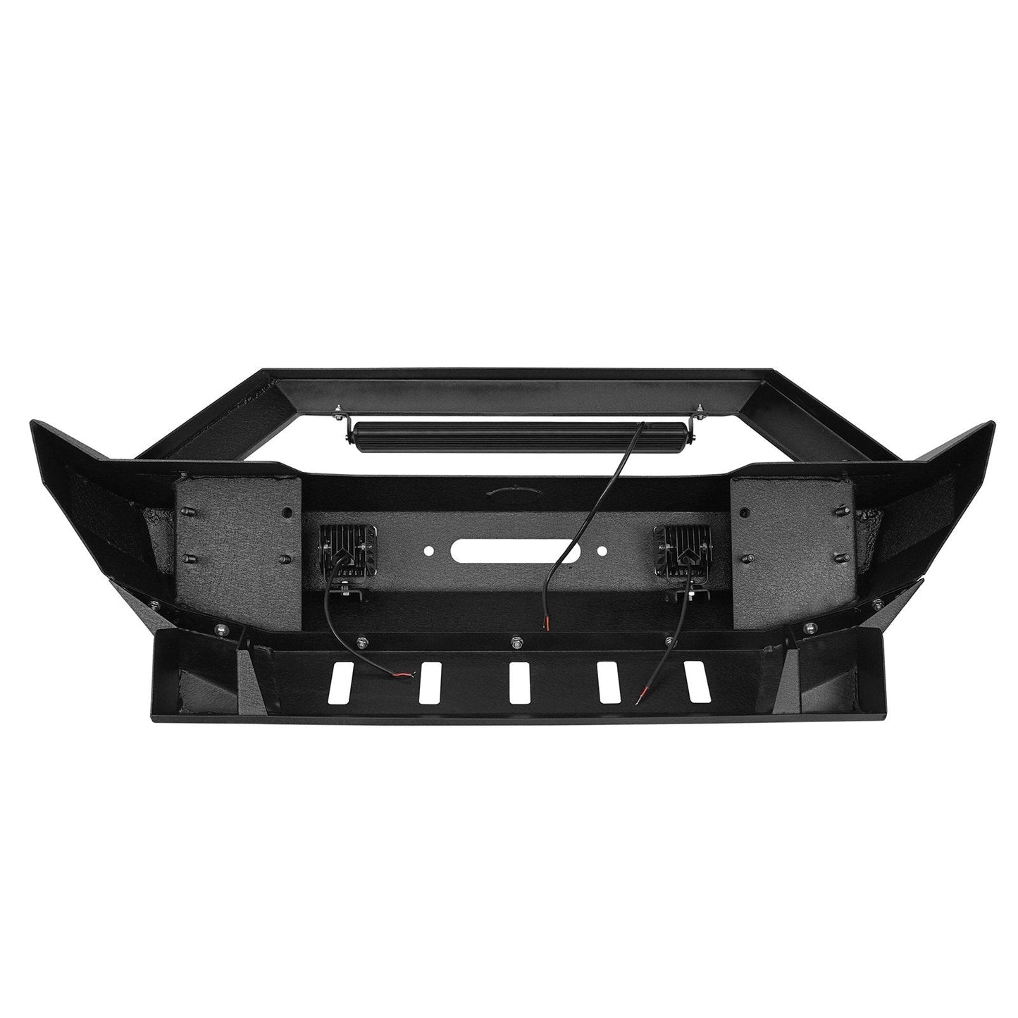 Rock Crawler Stubby Front Bumper w/LED Spotlight Bar(18-25 Jeep Wrangler JL & 20-25 Gladiator JT)-LandShaker