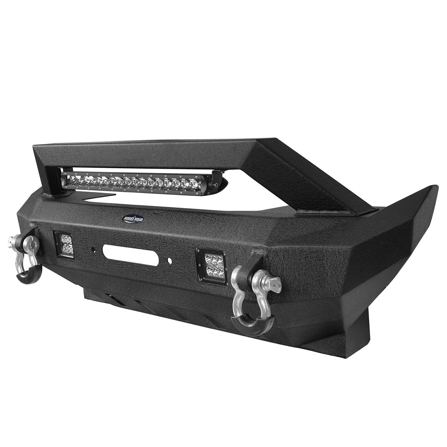 Rock Crawler Stubby Front Bumper w/LED Spotlight Bar(18-25 Jeep Wrangler JL & 20-25 Gladiator JT)-LandShaker