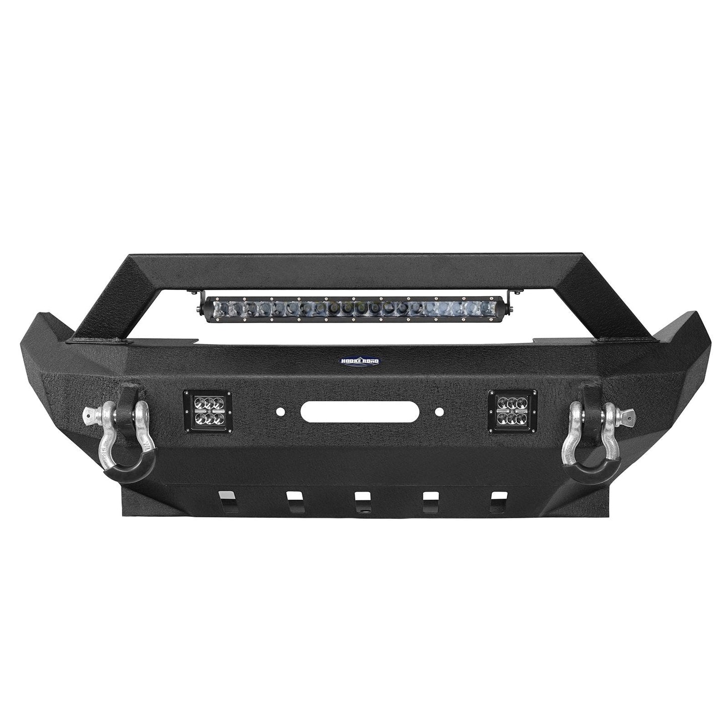 Rock Crawler Stubby Front Bumper w/LED Spotlight Bar(18-25 Jeep Wrangler JL & 20-25 Gladiator JT)-LandShaker