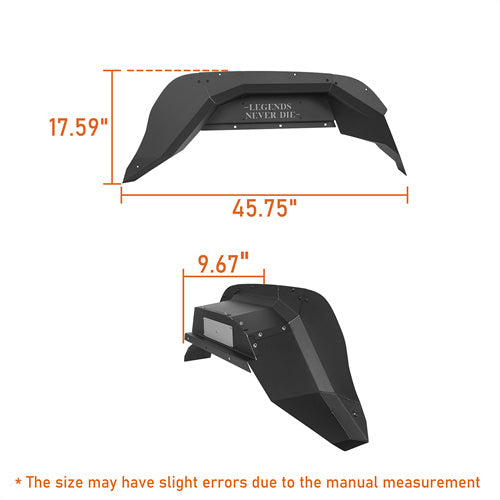 20-25 Jeep Gladiator JT Rear Inner Fender Liners - LandShaker
