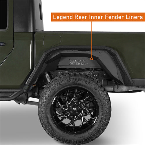 20-25 Jeep Gladiator JT Rear Inner Fender Liners - LandShaker