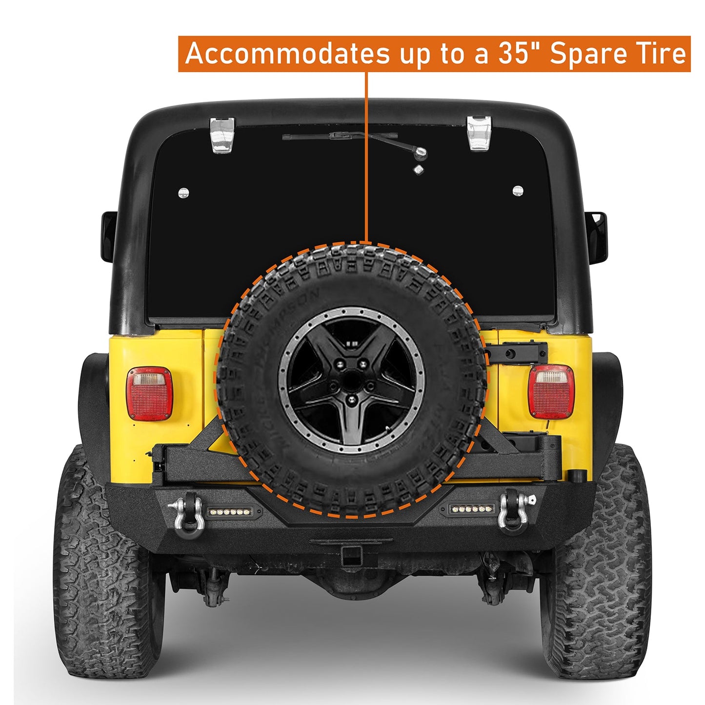 Blade Stubby Front Bumper & Explorer Rear Bumper Combo(87-06 Jeep Wrangler TJ YJ)-LandShaker