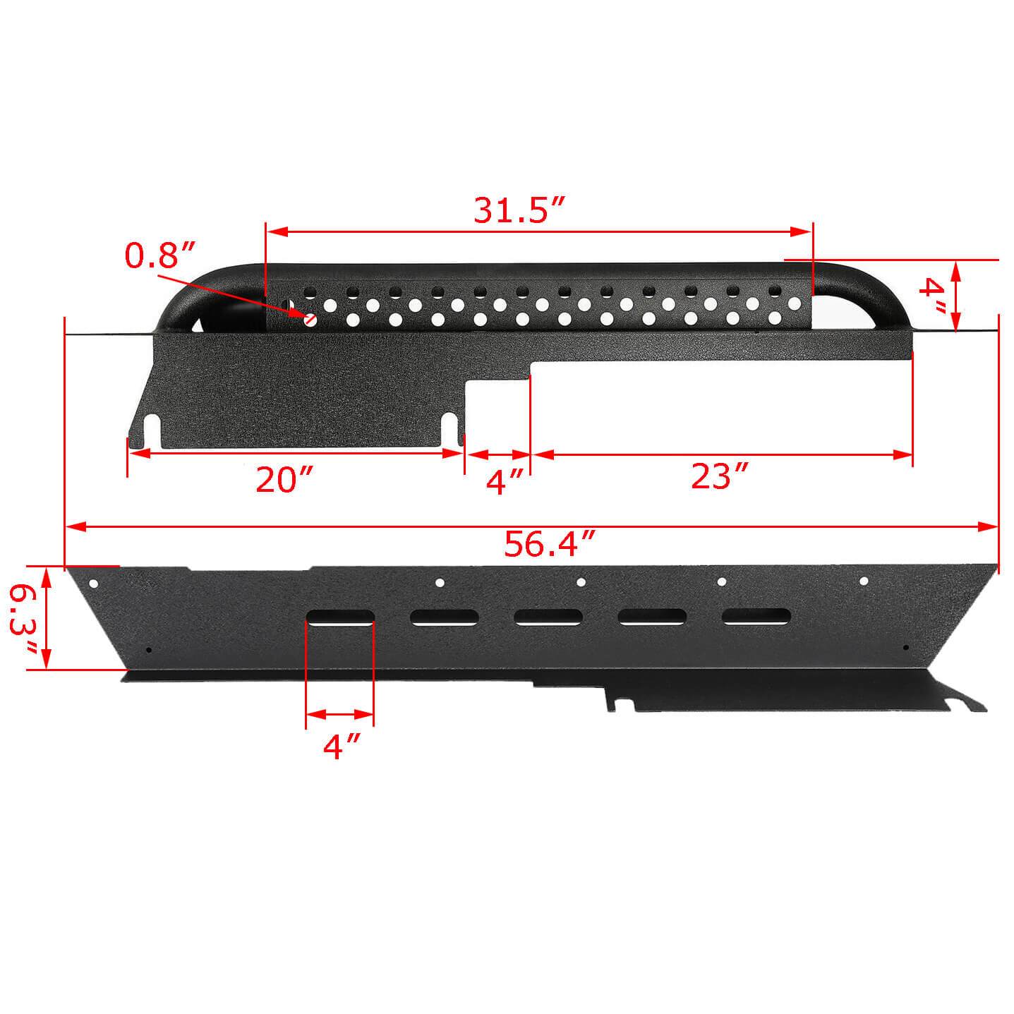 Side Steps Rocker Guard Door Guards(97-06 Jeep Wrangler TJ)-LandShaker