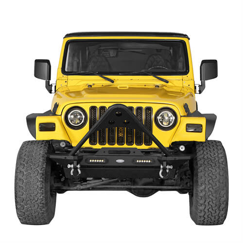 Stinger Stubby Front Bumper & Rear Bumper Combo(97-06 Jeep Wrangler TJ YJ)-LandShaker