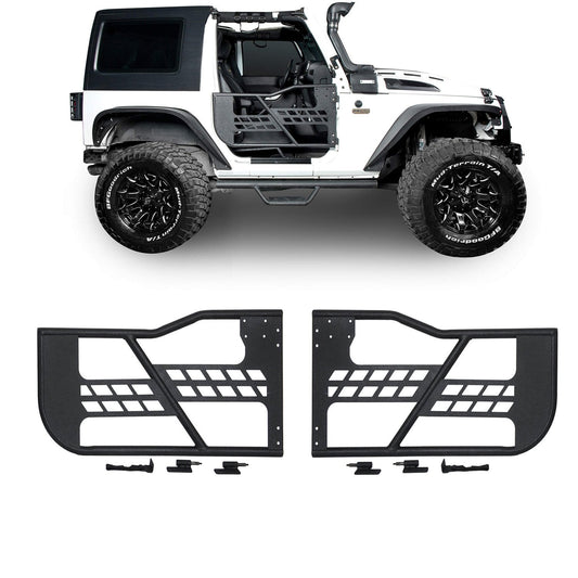 Jeep 2 Door Tube Doors Off Road Tubular Doors(07-18 Jeep Wrangler JK JKU)-LandShaker