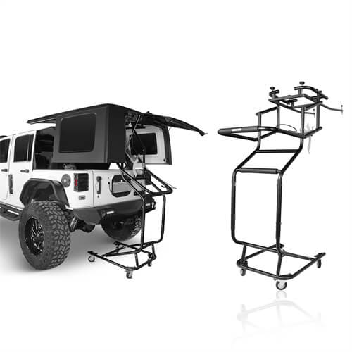 Jeep Hard Top Lift Holder Rack (97-25 Jeep Wrangler TJ & JK & JL & Ford Bronco 4-Door) - LandShaker