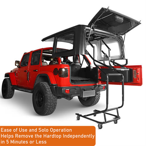 Jeep Hard Top Lift Holder Rack (97-25 Jeep Wrangler TJ & JK & JL & Ford Bronco 4-Door) - LandShaker
