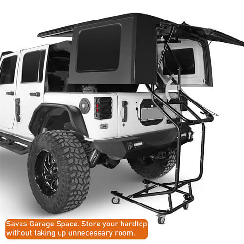 Jeep Hard Top Lift Holder Rack (97-25 Jeep Wrangler TJ & JK & JL & Ford Bronco 4-Door) - LandShaker