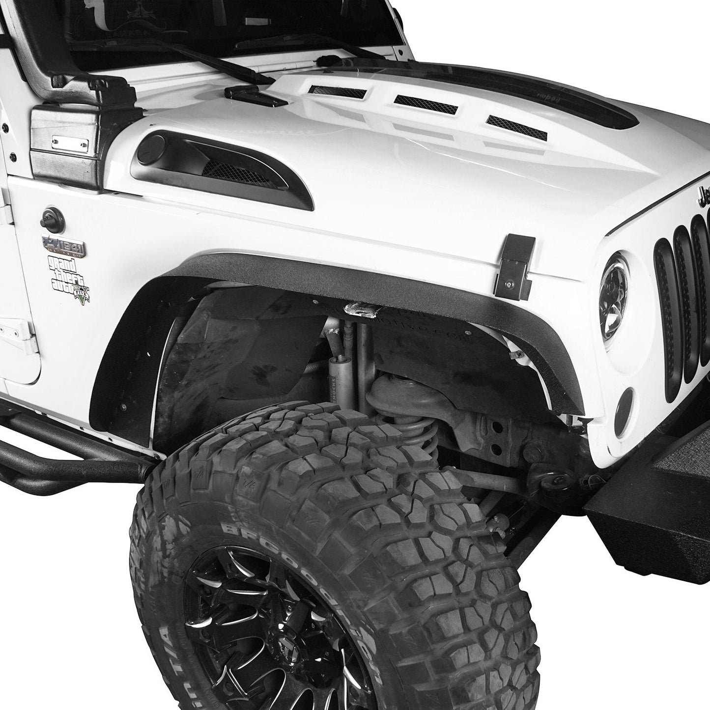 Flat Fender Flares(07-18 Jeep Wrangler JK)-LandShaker