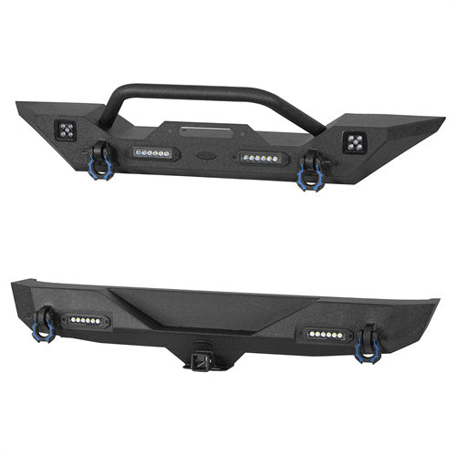 Different Trail Front & Rear Bumper Combo(07-23 Jeep Wrangler JK)-LandShaker