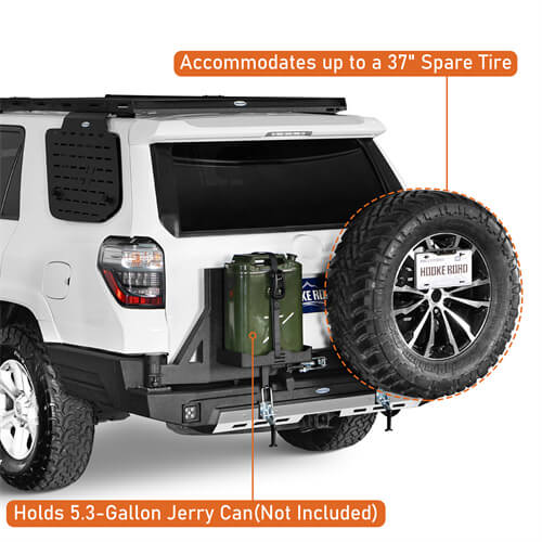 KarooCargo Rear Bumper w/ 5.3-Gallon Jerry Can Holder For 2010-2024 Toyota 4Runner - LandShaker