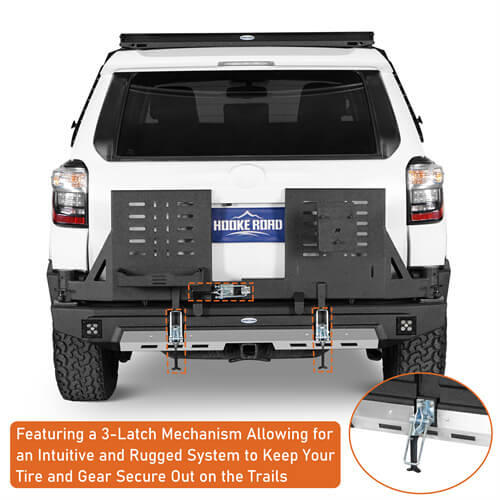KarooCargo Rear Bumper w/ 5.3-Gallon Jerry Can Holder For 2010-2024 Toyota 4Runner - LandShaker